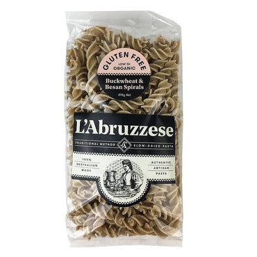 L'Abruzzese Pasta - Spirals Besan and Buckwheat 375g